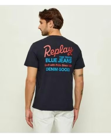 REPLAY CAMISETA HOMBRE M3349 NEGRO