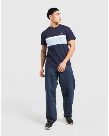LACOSTE CAMISETA REFLECTIVE PIPING TH2734 AZUL MARINO
