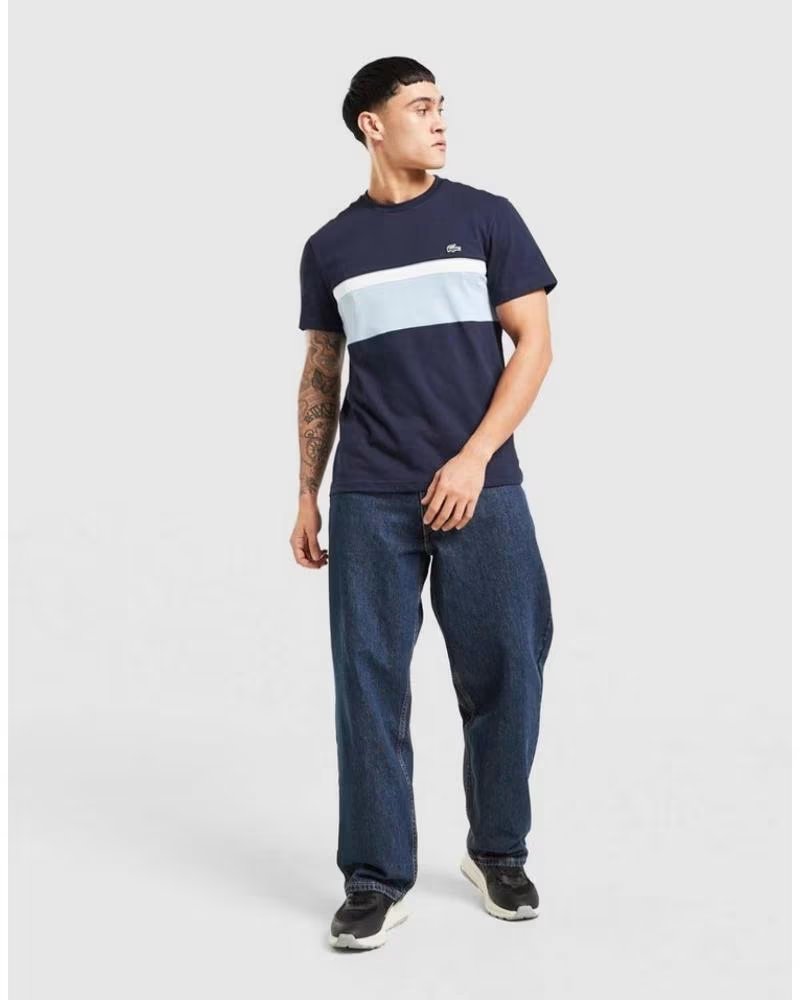 LACOSTE CAMISETA REFLECTIVE PIPING TH2734 AZUL MARINO