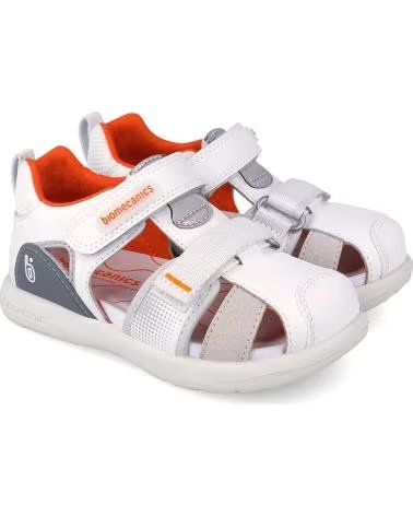 BIOMECANICS SANDALIAS NINO MODELO 262231B COLOR  BLANCO