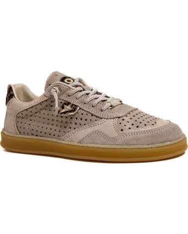ZAPATILLA URBANA CETTI 848 EN PIEL TROQUELADA AMARILLO