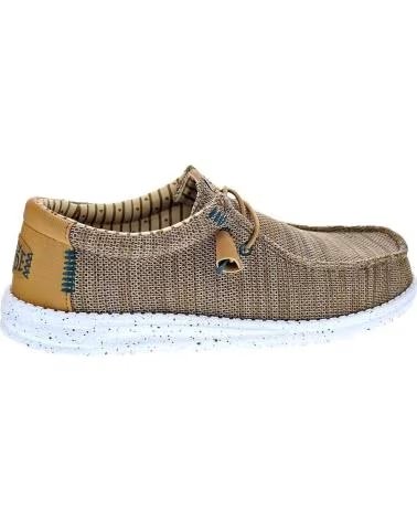 HEY DUDE MOCASSINS WALLY STRETCH MARRON MARRóN