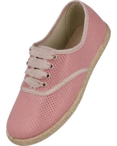 BATILAS ZAPATOS DE LONA EN PARA NINAS ROSA