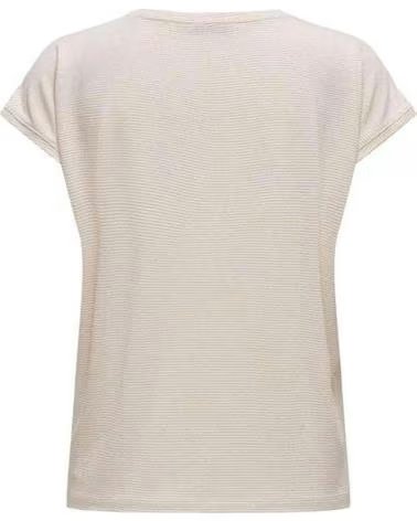 ONLY CAMISETA DE MANGA CORTA 15318422-CLOUD EN PARA MUJER BEIGE
