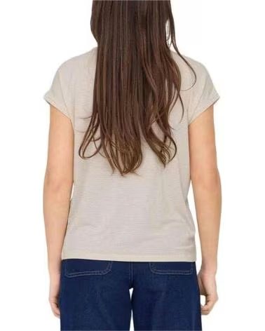 ONLY CAMISETA DE MANGA CORTA 15318422-CLOUD EN PARA MUJER BEIGE