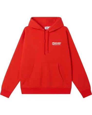 OBEY SUDADERA DESIGN INDUSTRIES HEAVYWEIGHT PULLOVER HOOD FIERY R