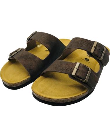 PLAKTON CHANCLA PIEL BIO HOMBRE 175857 448-X MARRON