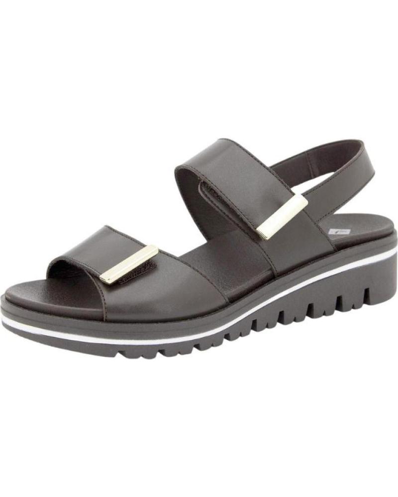 PIESANTO SANDALIA VELCROS MARRóN