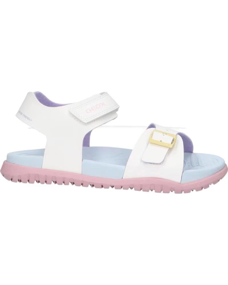 GEOX SANDALIAS NINA MODELO J SANDAL FUSBETTO GI COLOR BLANCO C065 C0653