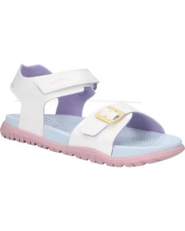 GEOX SANDALIAS NINA MODELO J SANDAL FUSBETTO GI COLOR BLANCO C065 C0653