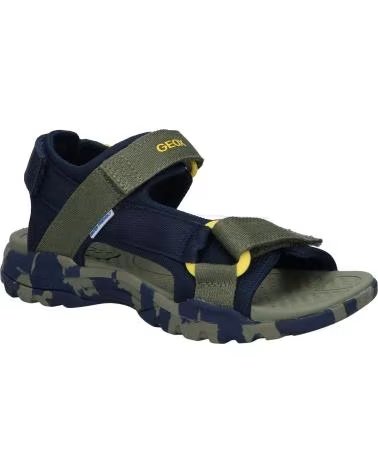 GEOX SANDALIAS BOREALIS CON AJUSTE DE VELCRO NAVY-MILITARY CF4A3