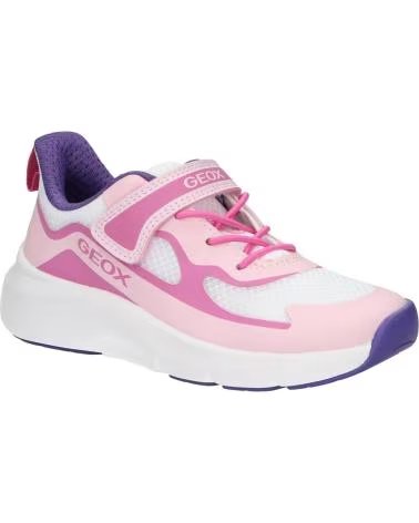 geox J65PAC 01454 J PRO-RAN GIRL C0550 PINK-WHITE
