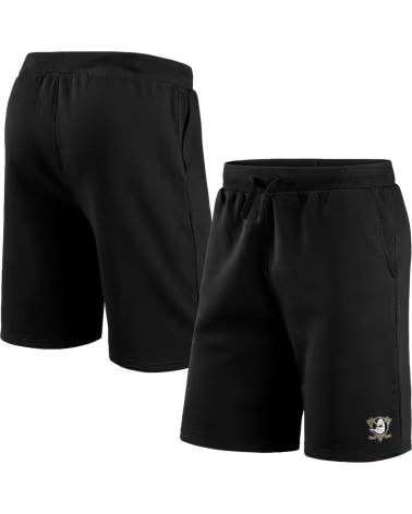BERMUDA DE MOLETOM FANATICS ANAHEIM DUCKS NEGRO