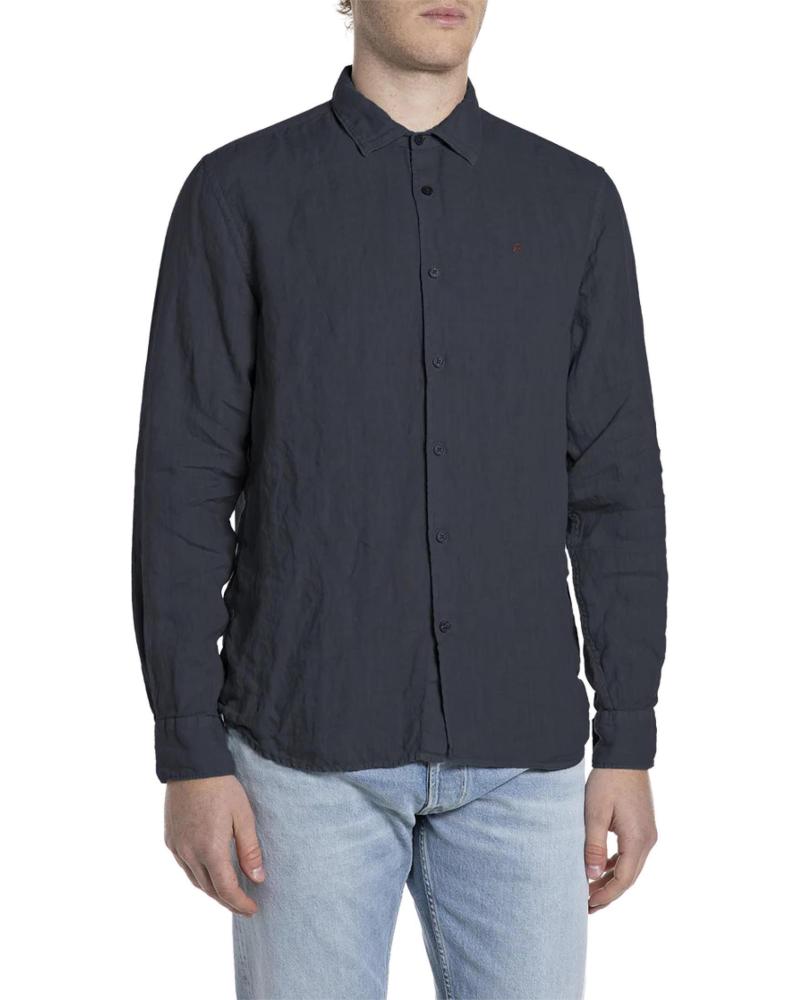 REPLAY CAMISA HOMBRE M4159 NEGRO