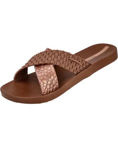 IPANEMA SANDALIA SENSE SLIDE CON TIRAS ENTRELAZADAS MARRON
