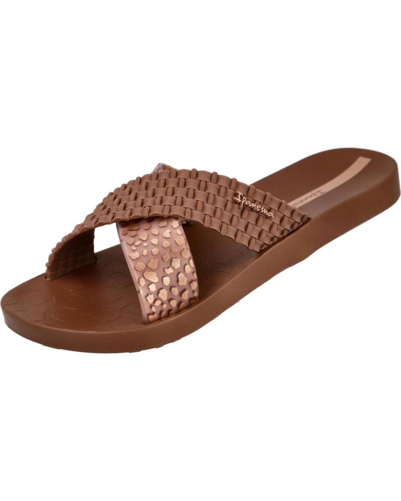 IPANEMA SANDALIA SENSE SLIDE CON TIRAS ENTRELAZADAS MARRON