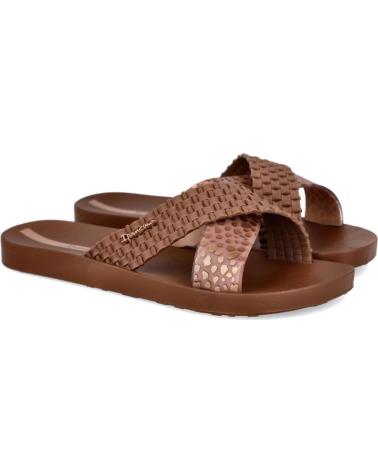 IPANEMA SANDALIA SENSE SLIDE CON TIRAS ENTRELAZADAS MARRON