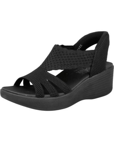 SKECHERS 120012 SANDALIA CUNA MUJER NEGRO