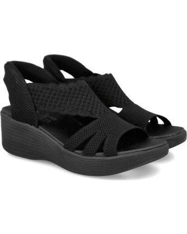SKECHERS 120012 SANDALIA CUNA MUJER NEGRO