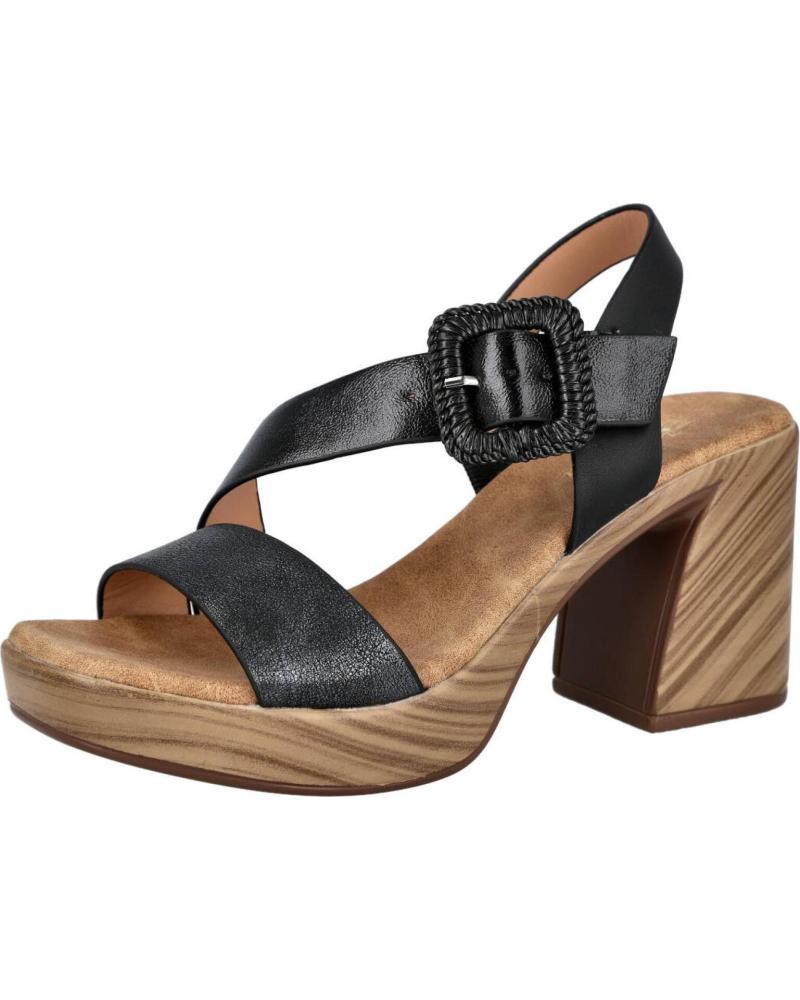 BUBBLE BOBBLE BL2620-4 SANDALIAS DE TACON Y PLATAFORMA MUJER NEGR0