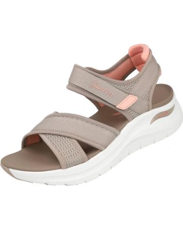 SKECHERS 164078 ARCH FIT 2 0 SANDAL - FEELIN BRIGHT SANDALIAS PLANAS TAUPE