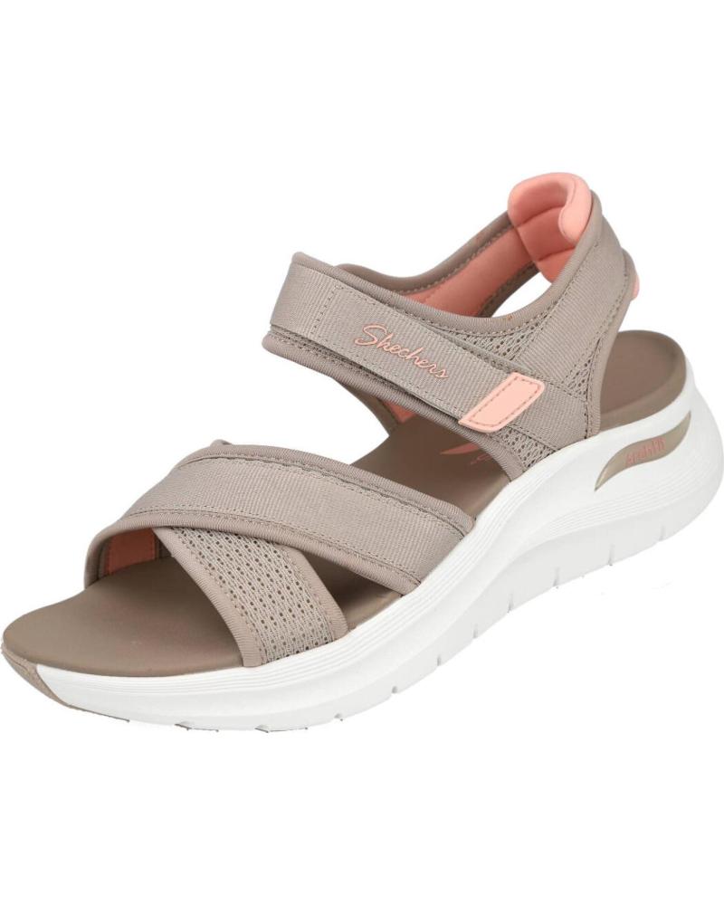 SKECHERS 164078 ARCH FIT 2 0 SANDAL - FEELIN BRIGHT SANDALIAS PLANAS TAUPE