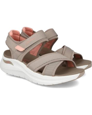 SKECHERS 164078 ARCH FIT 2 0 SANDAL - FEELIN BRIGHT SANDALIAS PLANAS TAUPE