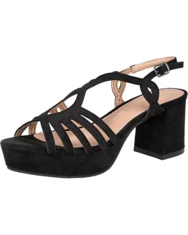 BUBBLE BOBBLE Sandalias De Tacon 070-431056 en negro para mujer NEGRO