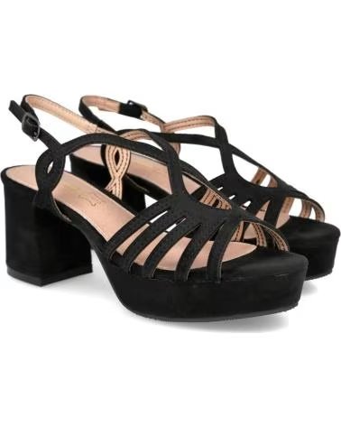 BUBBLE BOBBLE Sandalias De Tacon 070-431056 en negro para mujer NEGRO
