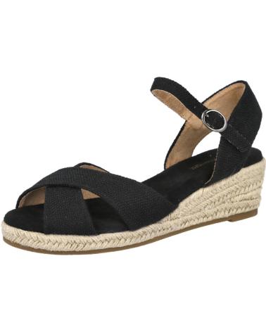 BUBBLE BOBBLE BL2623-4 SANDALIAS DE CUNA DE ESPARTO MUJER NEGRO