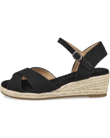 BUBBLE BOBBLE BL2623-4 SANDALIAS DE CUNA DE ESPARTO MUJER NEGRO