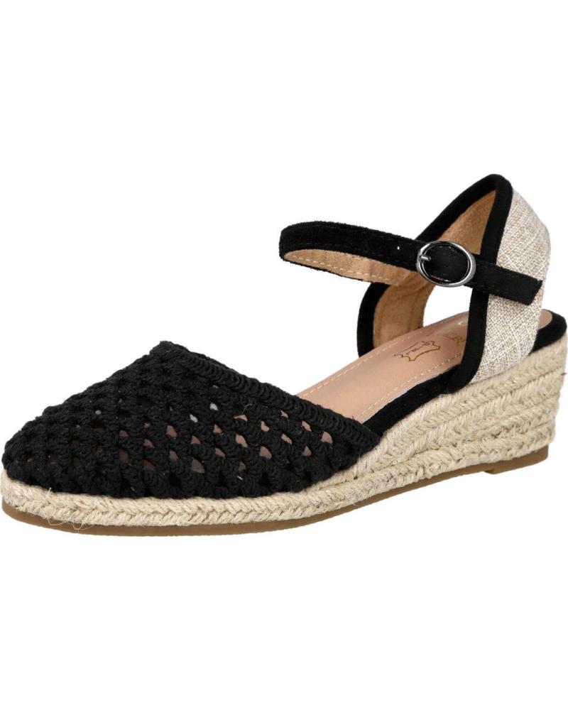 BUBBLE BOBBLE BL2623-1 ALPARGATAS DE ESPARTO MUJER NEGRO