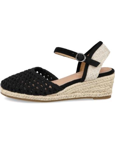 BUBBLE BOBBLE BL2623-1 ALPARGATAS DE ESPARTO MUJER NEGRO