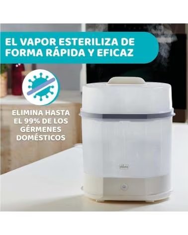 CHICCO ESTERILIZADOR DE BIBERÕES A VAPOR BRANCO 3 EM 1 BLANCO