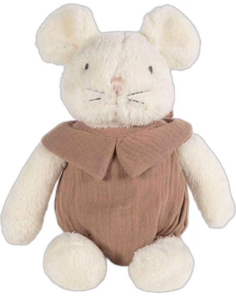 WALKING MUM PELUCHE DE TECIDO COM JARDINEIRAS PARA BEBÉ MARRóN