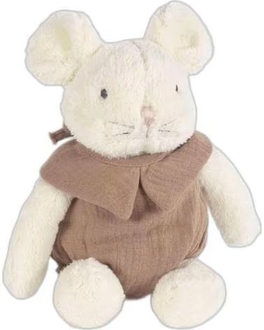 WALKING MUM PELUCHE DE TECIDO COM JARDINEIRAS PARA BEBÉ MARRóN