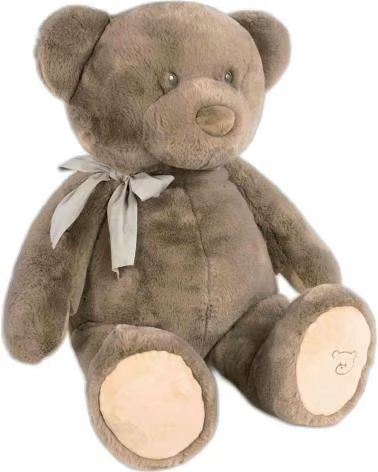PASITO A PASITO CLASSIC PLUSH TEDDY BEAR WITH DECORATIVE BOW MARRóN