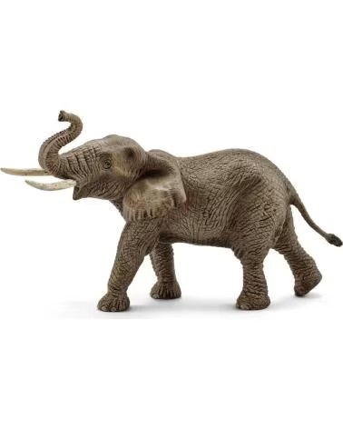 SCHLEICH FIGURA DE ELEFANTE AFRICANO SCHLEICH REALISTA GRIS