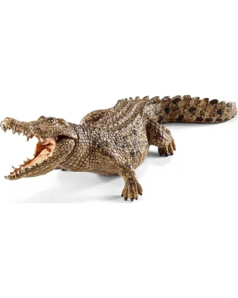 SCHLEICH FIGURA DE CROCODILO REALISTA SCHLEICH MARRóN