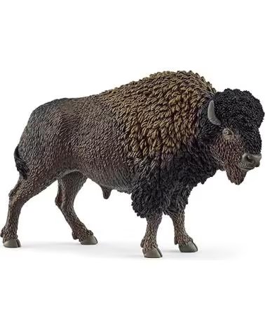 SCHLEICH STATUETTA DA COLLEZIONE BISONTE AMERICANO SCHLEICH NEGRO