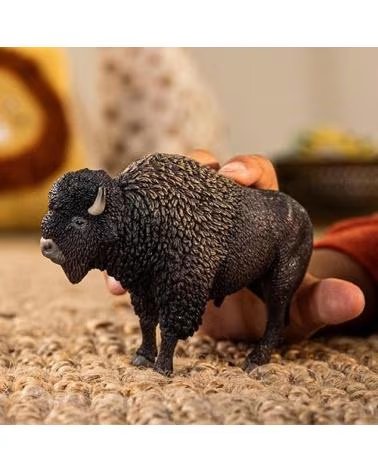 SCHLEICH STATUETTA DA COLLEZIONE BISONTE AMERICANO SCHLEICH NEGRO