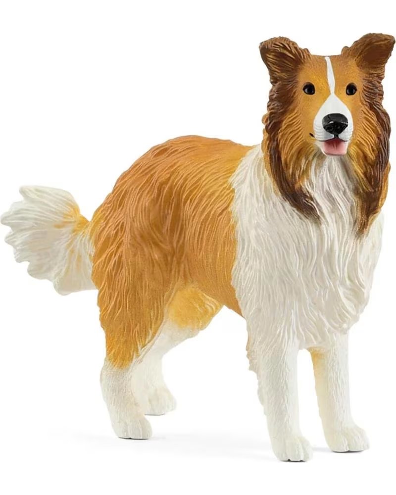 SCHLEICH STATUETTA CANE COLLIE SCHLEICH BEIGE