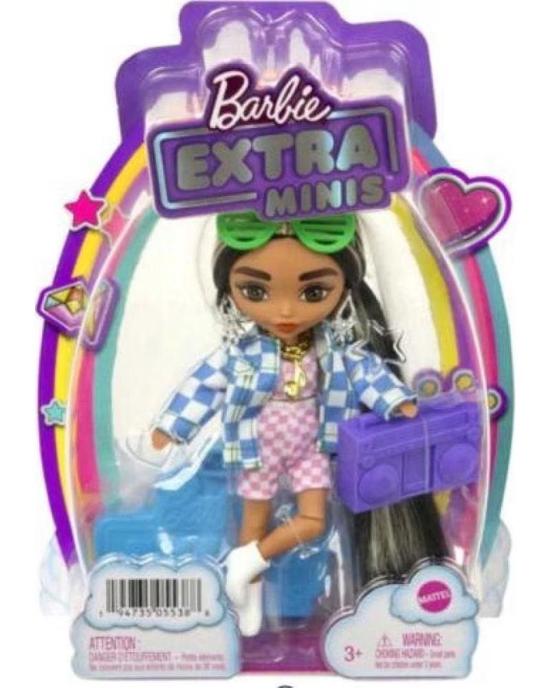 MATTEL GAMES BARBIE EXTRA MINIS PUPPE MIT MODE-ACCESSOIRES MULTICOLOR