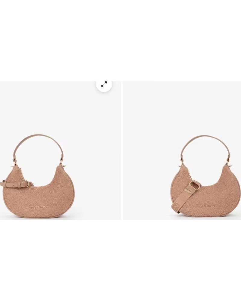 VALENTINO VALENTINO HOBO-TASCHE MIT LOGO-DETAIL BEIGE