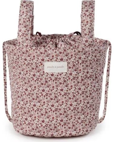 PASITO A PASITO BOLSA ORGANIZADORA FLORAL PARA CARRINHO DE BEBÉ ROSA