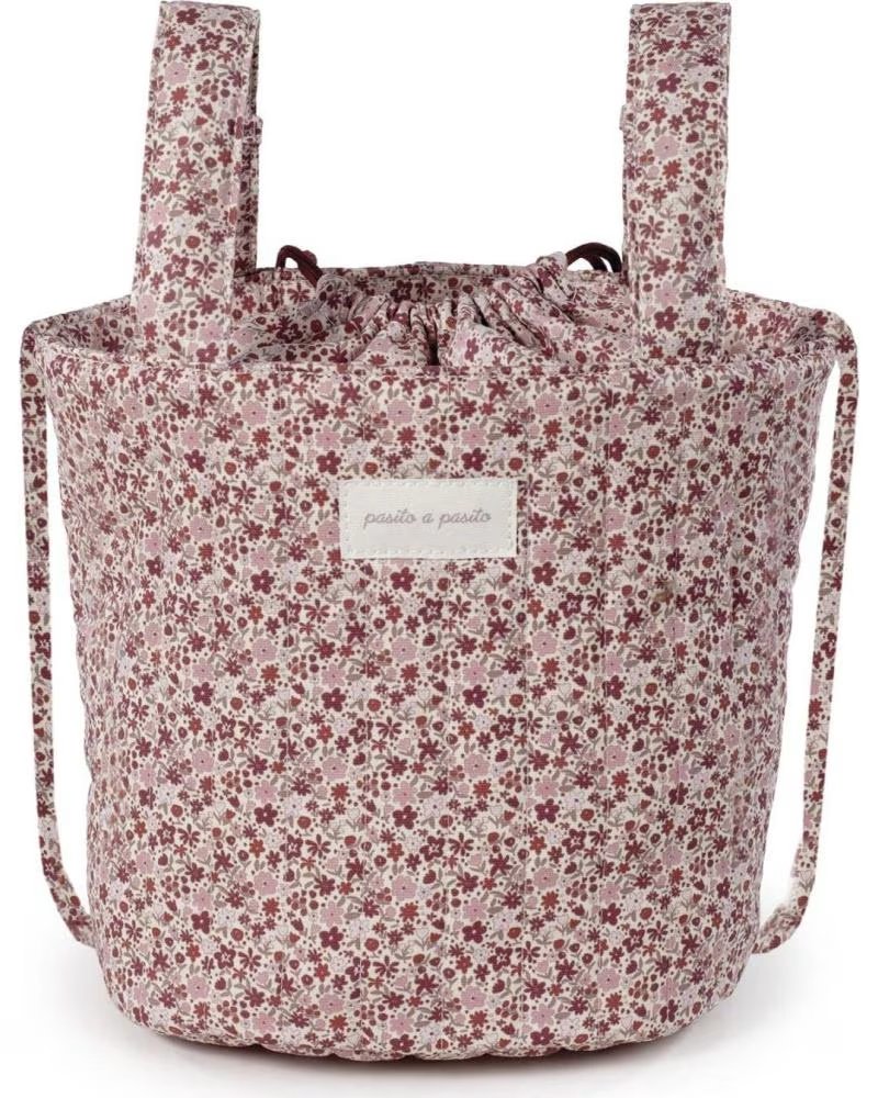 PASITO A PASITO BOLSA ORGANIZADORA FLORAL PARA CARRINHO DE BEBÉ ROSA