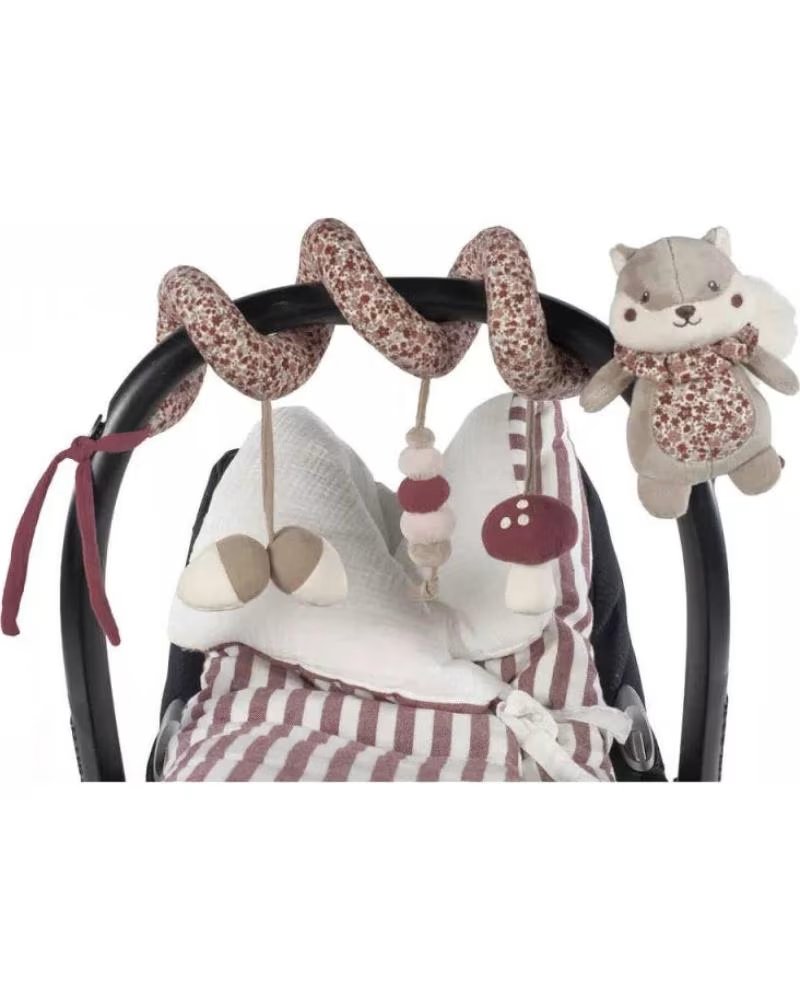 PASITO A PASITO ESPIRAL DE ACTIVIDADES PARA BEBÉ CON PELUCHE COLGANTE CEREZA
