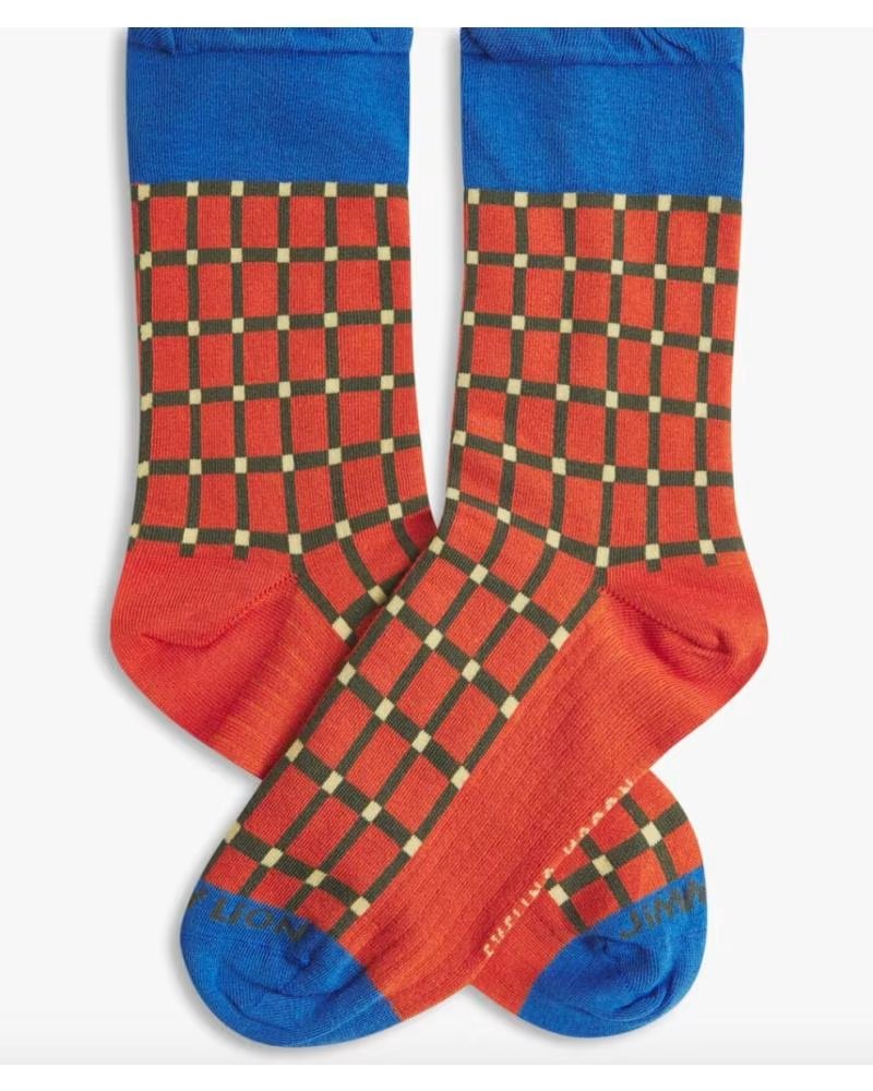 JIMMY LION CALCETINES EVELINA KROON PATTERN 2 EN MULTICOLOR PARA UNISEX NARANJA