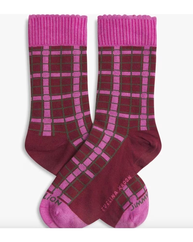 JIMMY LION CALCETINES EVELINA KROON PATTERN II EN MULTICOLOR PARA UNISEX ROSA