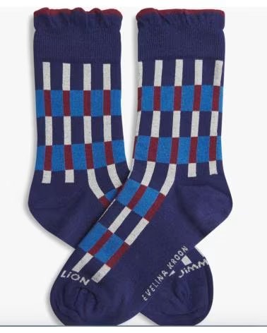 JIMMY LION CALCETINES EVELINA KROON PATTERN 3 EN PARA UNISEX AZUL